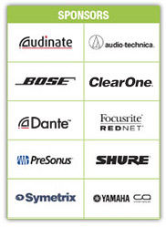 AVNW Sponsored by Yamaha, Symetrix, Shure, PreSonus, Focusrite, ClearOne, Bose and Audio-Technica